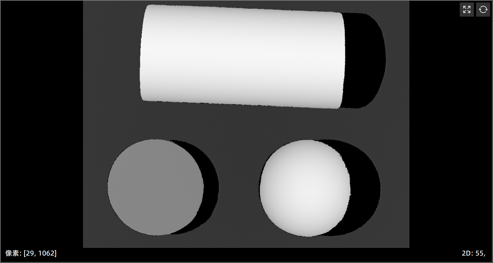 原始数据中的3D图像