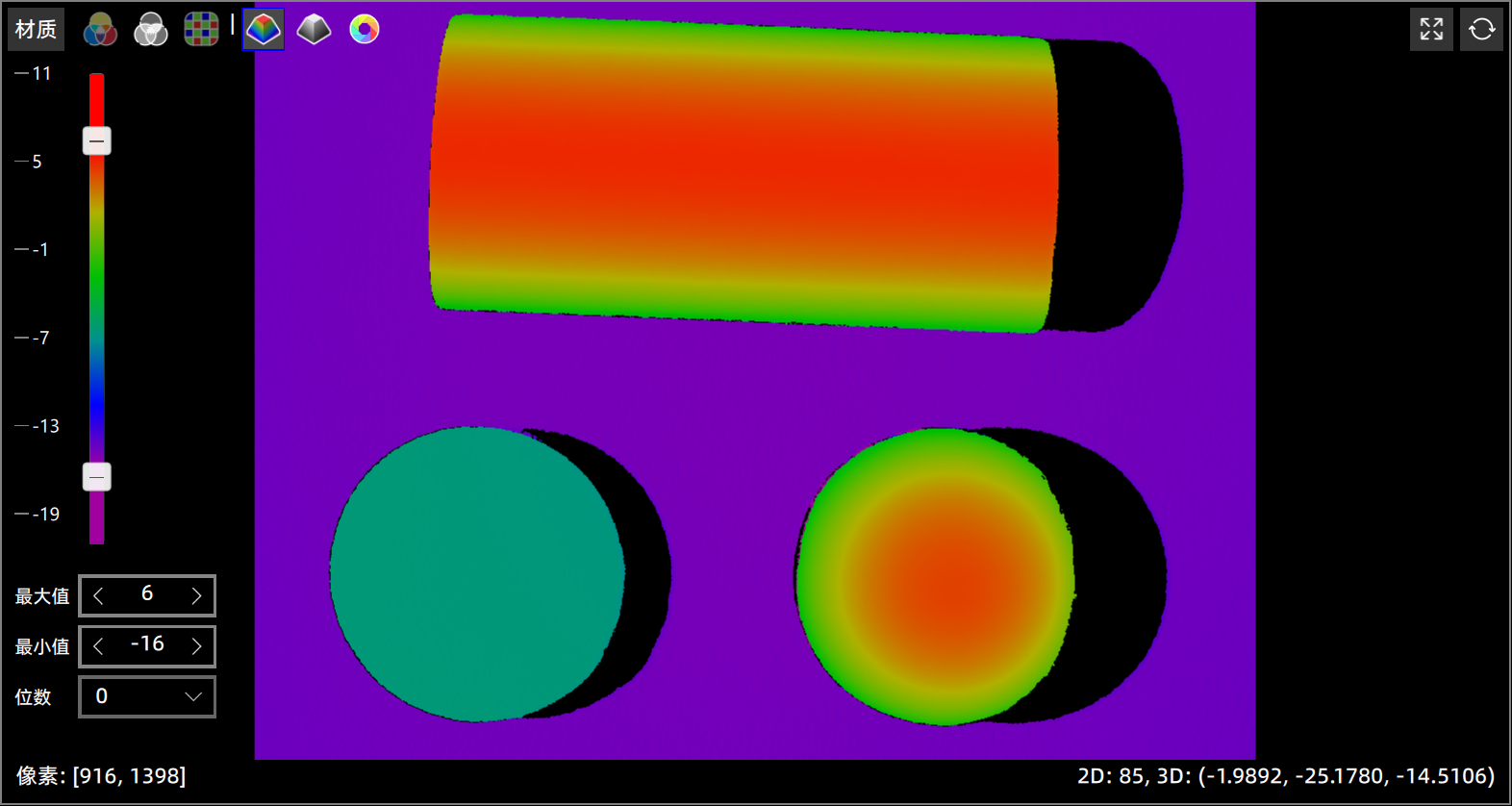 原始数据中的3D图像