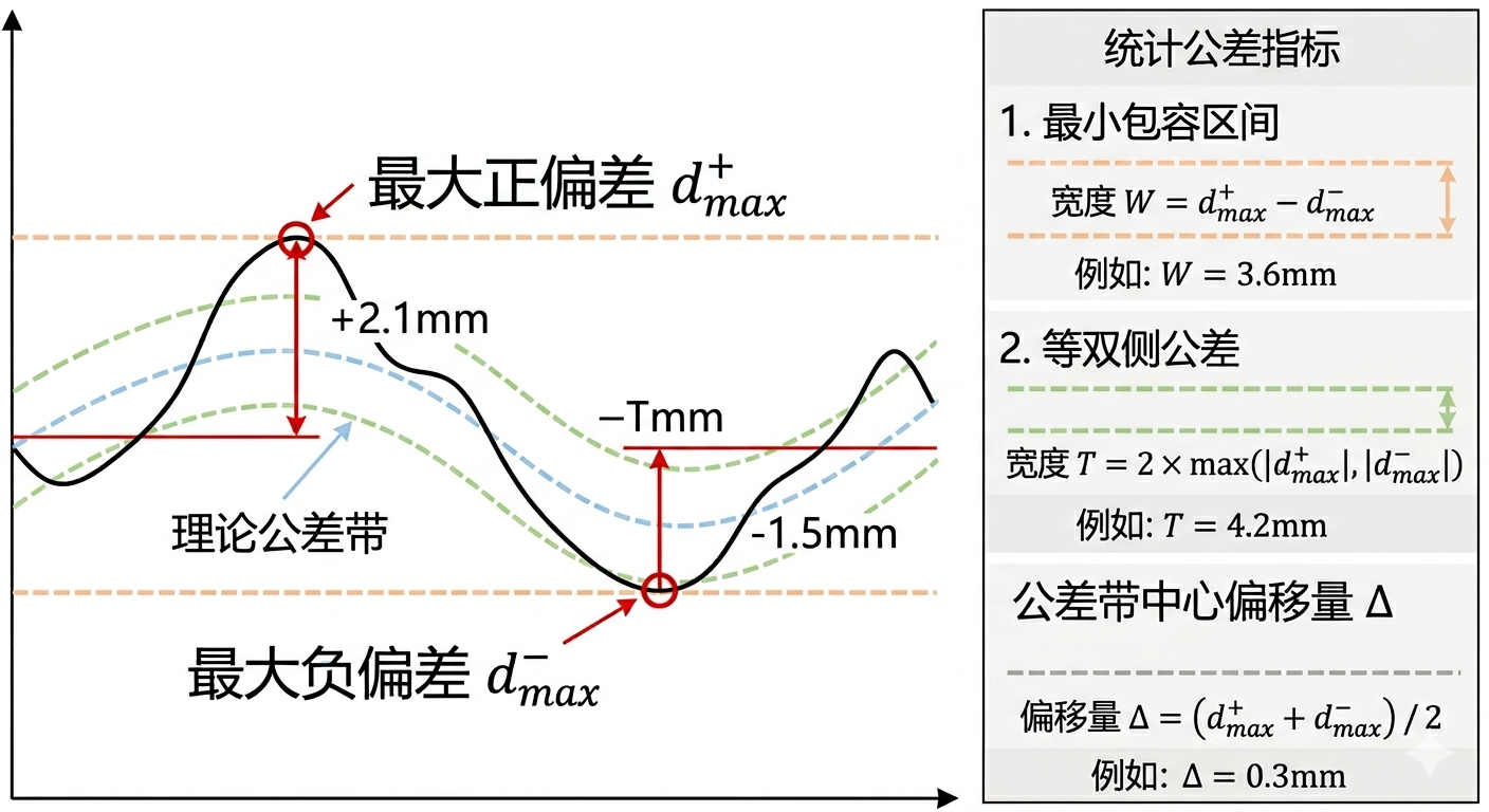公差带与偏差指标示意